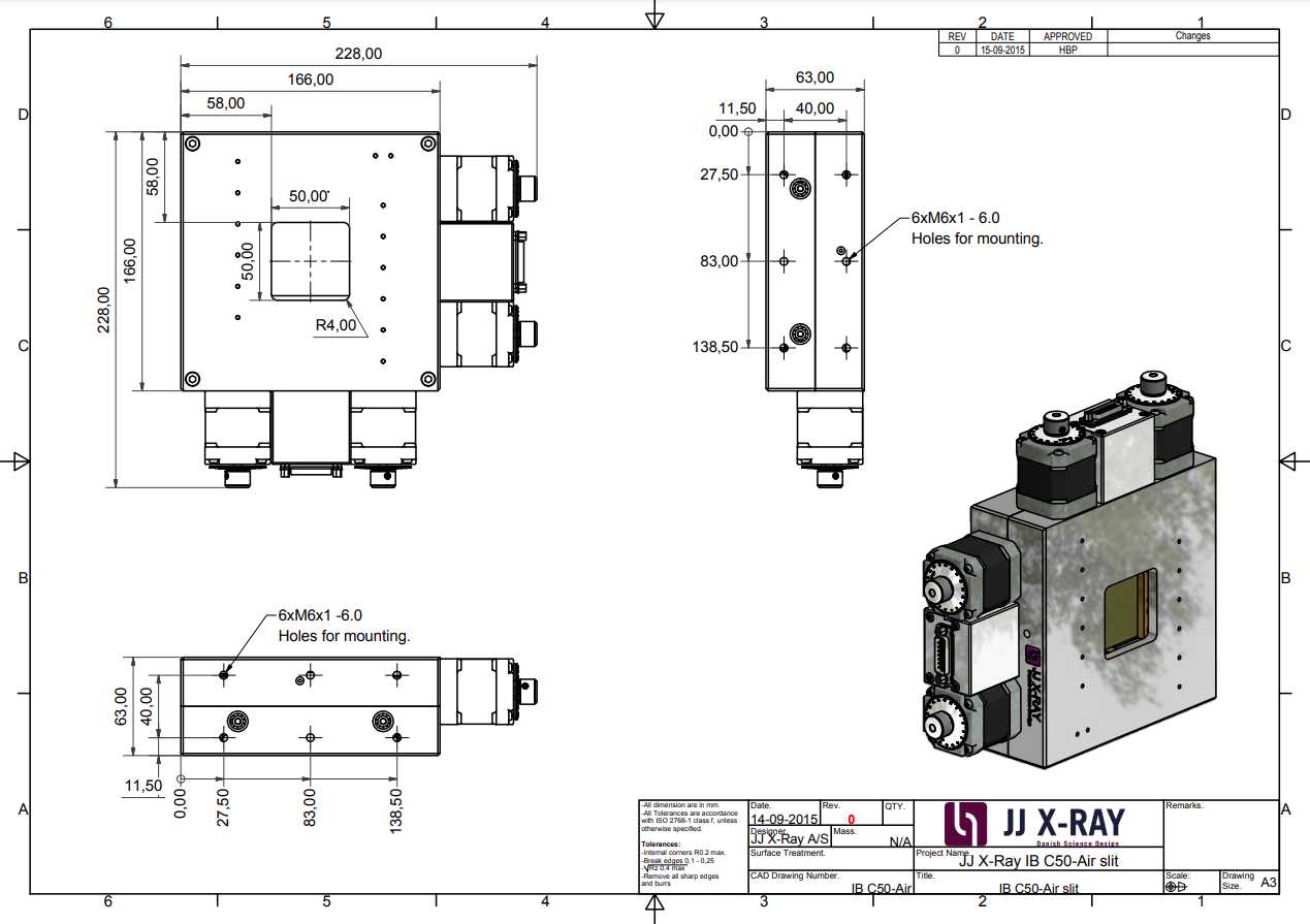 空氣狹縫 IB-C50-AIR產(chǎn)品尺寸