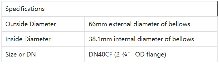 邊緣焊接波紋管-453-EWB-C40-50參數