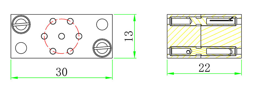 MS-HV12K高壓饋通真空端連接器尺寸